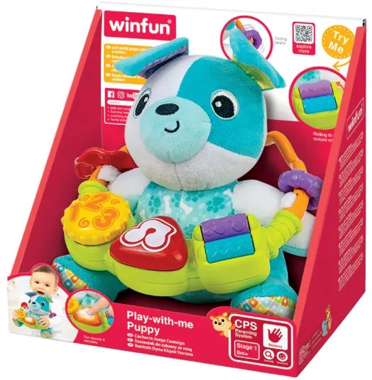 Winfun - Плюшено Кученце с Функционални Бутони 240104