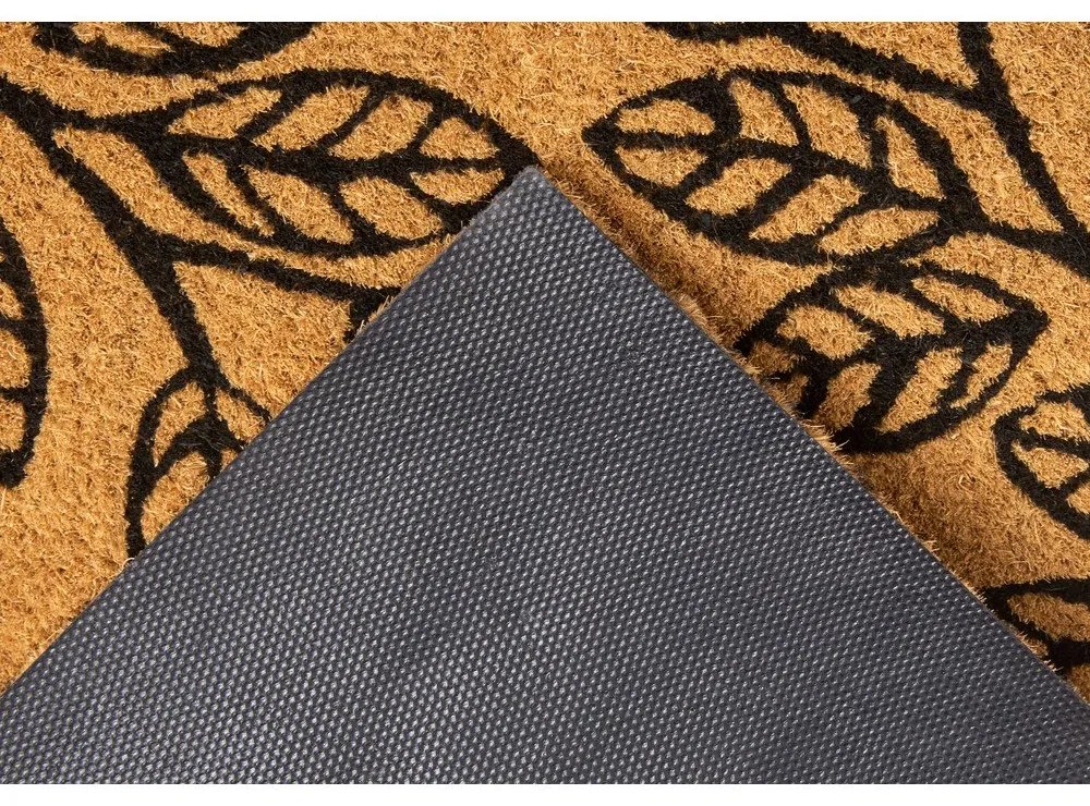 Изтривалка от кокосови влакна 75x45 cm Leafs - Hanse Home