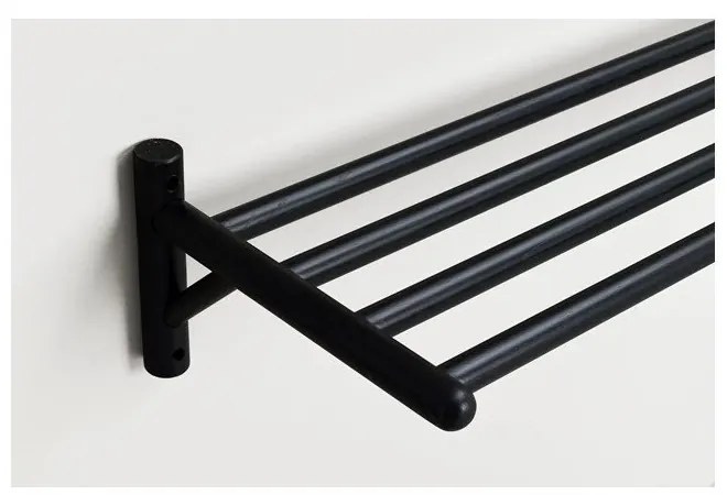 Черна висяща етажерка за обувки от дъбова дървесина Milford - Rowico