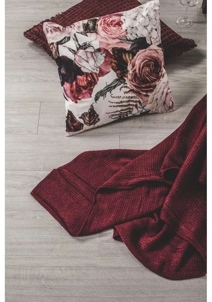 Бежова памучна декоративна възглавница Waffle, 45 x 45 cm - Tiseco Home Studio