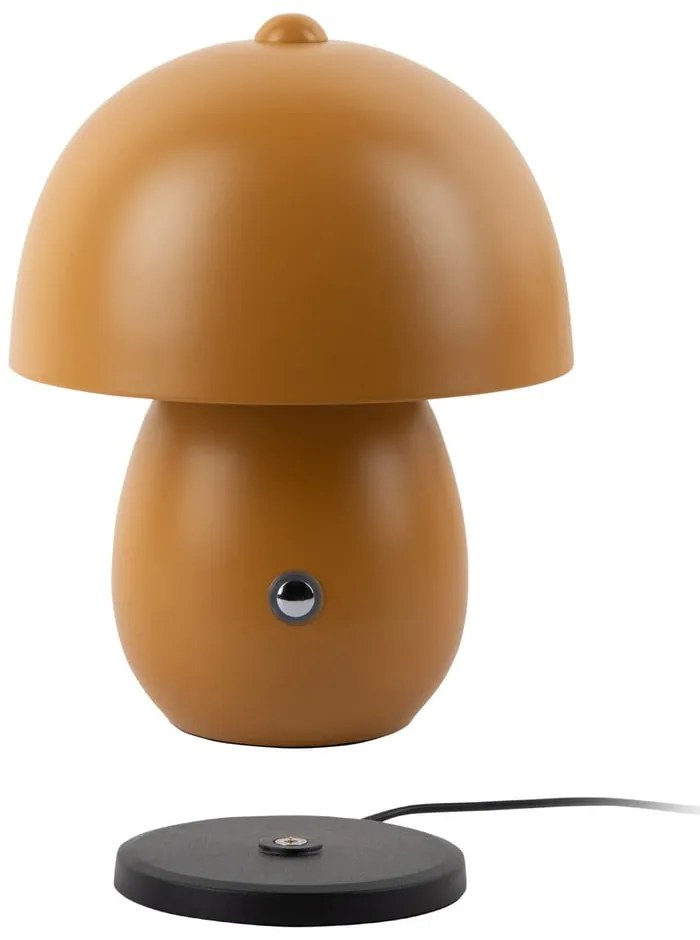 LED настолна лампа в цвят жълта охра с метален абажур (височина 18 cm) Mono LED – Leitmotiv