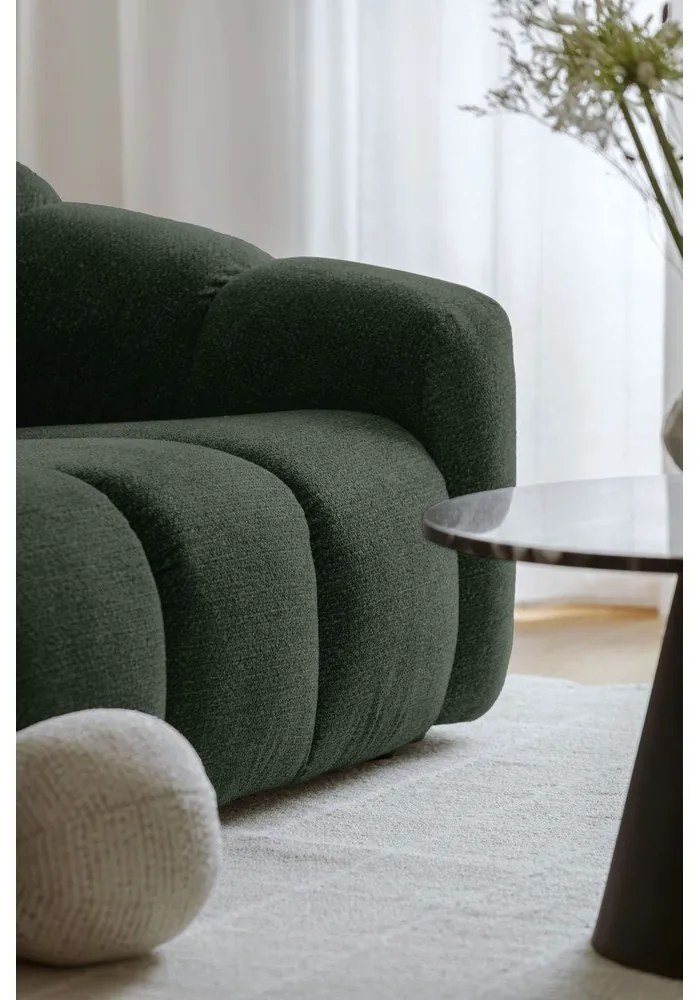 Тъмнозелен ъглов диван (десен ъгъл/L форма) Shell – Miuform