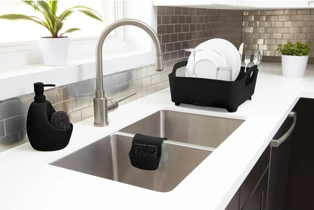 Черен керамичен диспенсер за сапун 590 ml Joey – Umbra