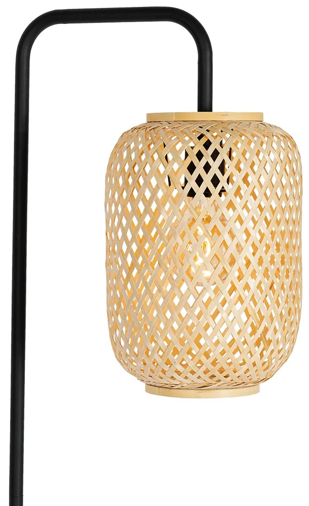 Смарт подова лампа бамбук с WiFi ST64 - Yvonne