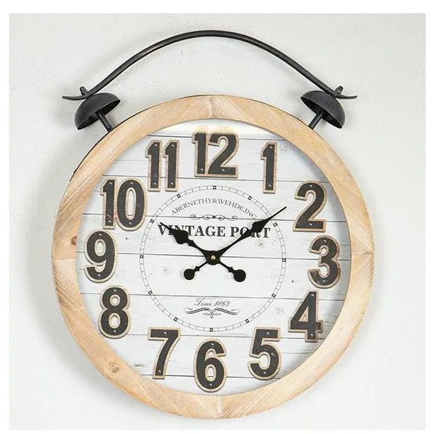 Стенен часовник 1xAA Ø 50 см бежов
