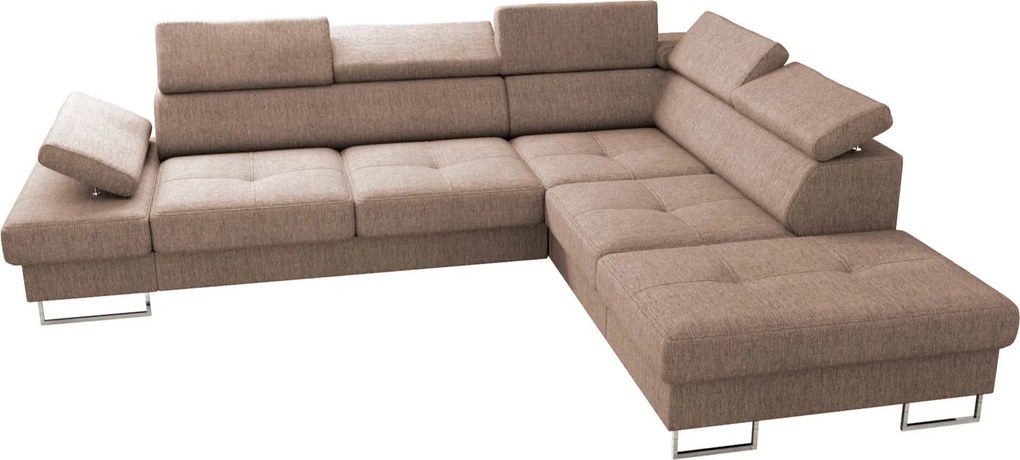 Ъглов диван Gelito-Бежов-Десен