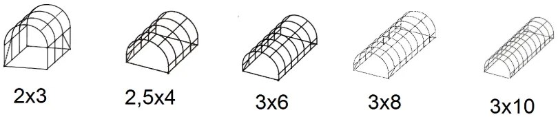 Оранжерия 3x6м с UV защита PREMIUM