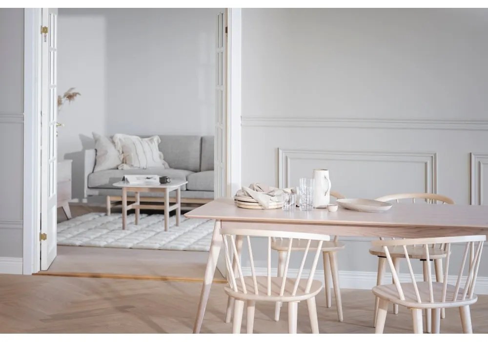 Сгъваема маса за хранене с плот от дъб 190x90 cm Yumi - Rowico