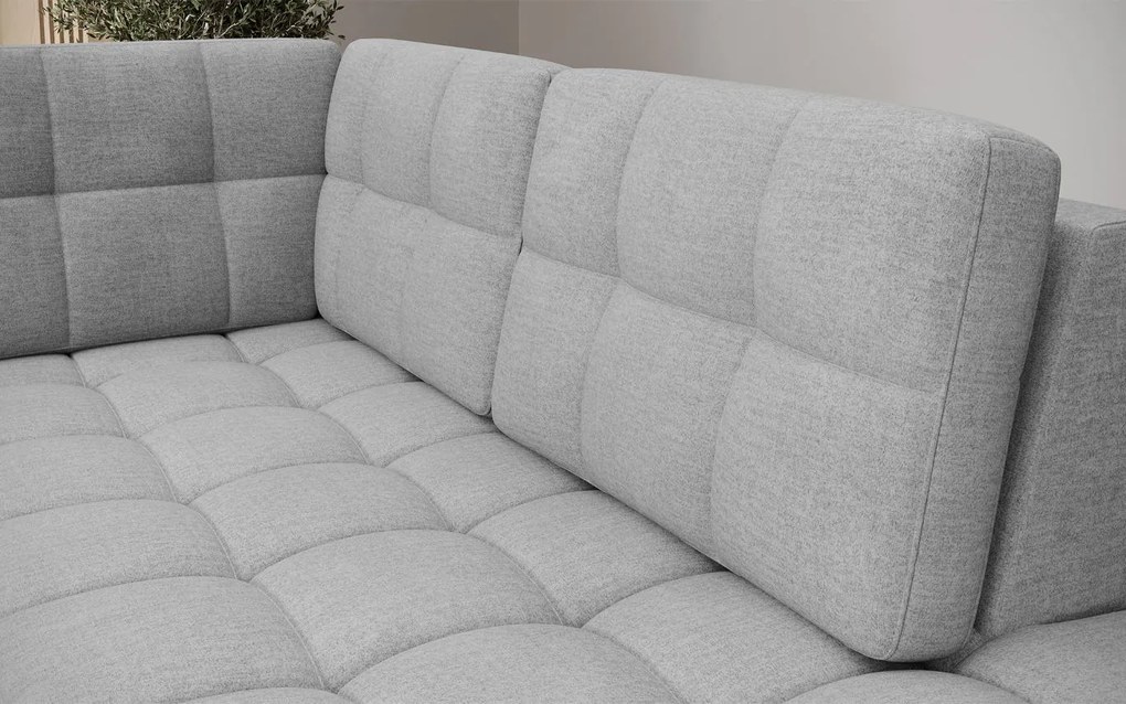 Ъглов диван Bale U-Сиво-Десен