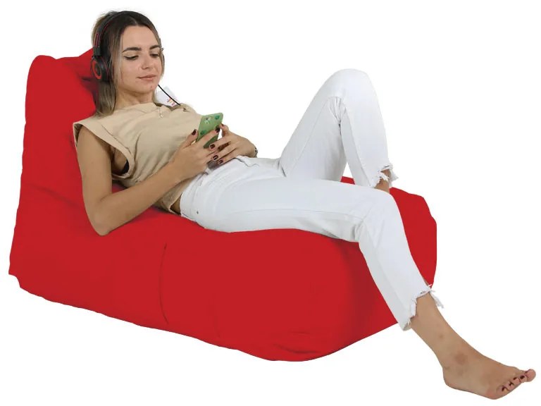 Градински пуф Trendy Comfort Bed Pouf, цвят Червен