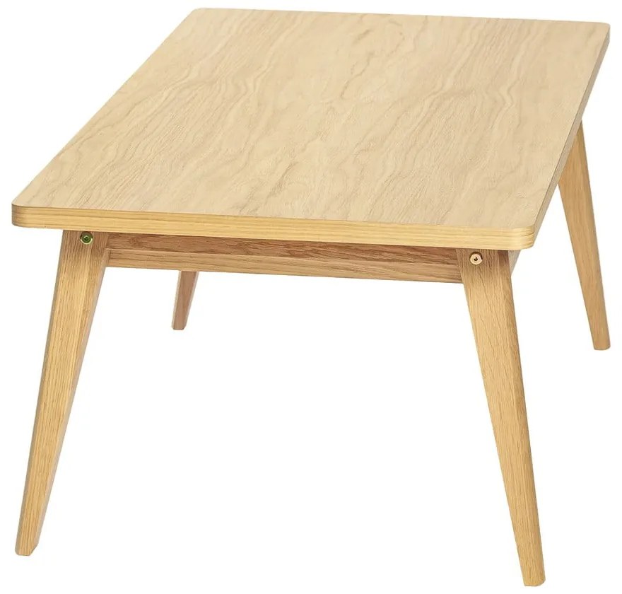 Масичка за кафе от декор от дъб в естествен цвят 60x120 cm Nice – Woodman