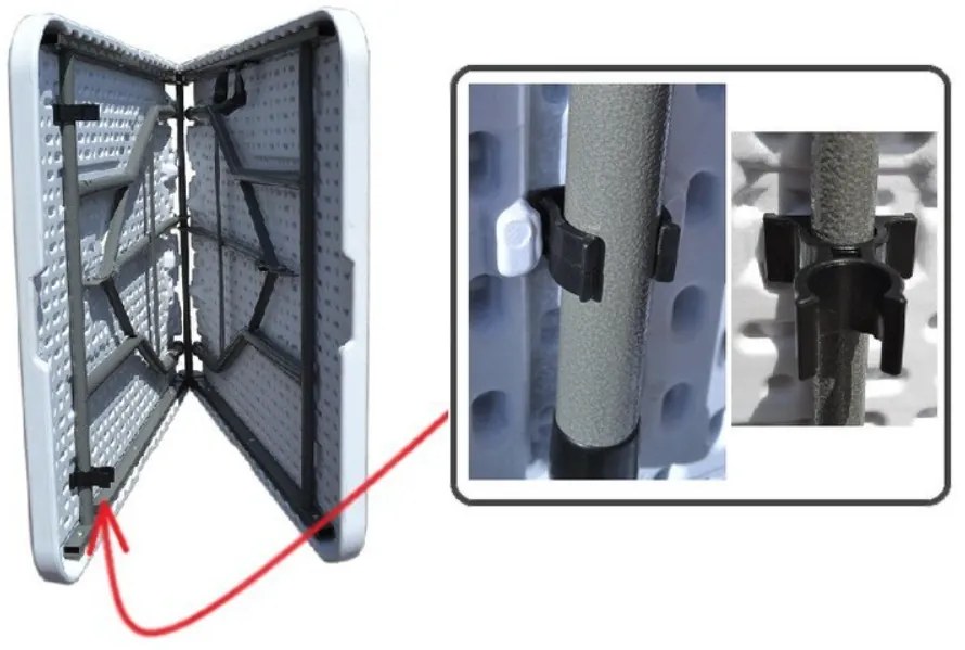 Маса за хранене за градина (сгъваема) Ширина: 70 см | Дължина: 240 см