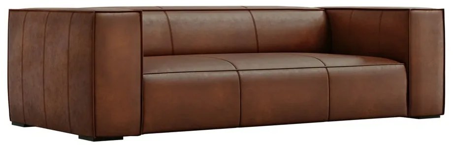 Кафяв кожен диван 227 см Madame - Windsor &amp; Co Sofas