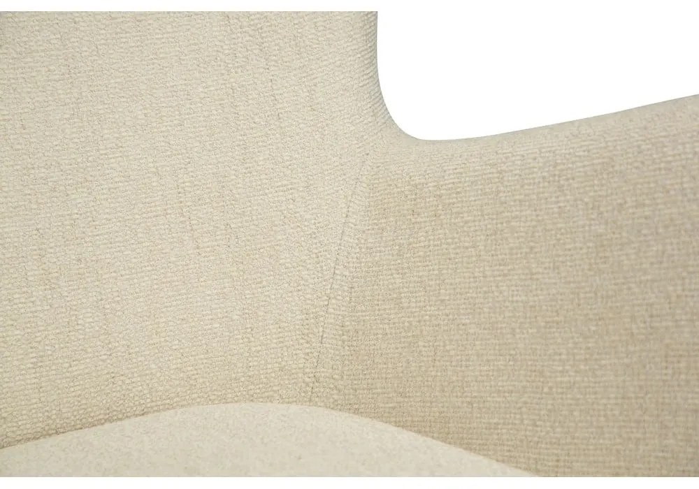 Кремаво кресло от плат букле Glam – DAN-FORM Denmark