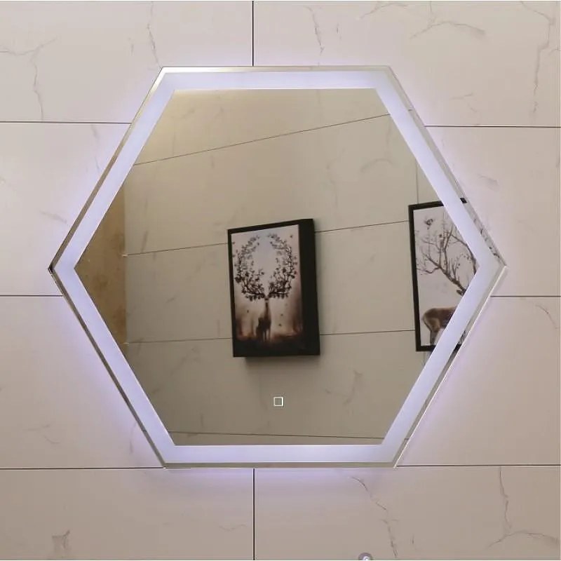 LED огледало за баня с нагревател, 80x80см, Inter Ceramic, ICL 1491