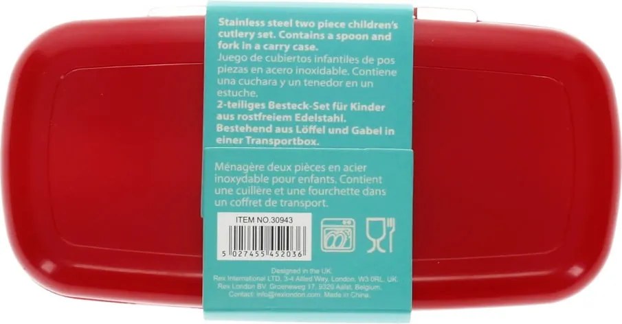 Детски прибори за хранене 2 бр. от неръждаема стомана Baby Dinos – Rex London