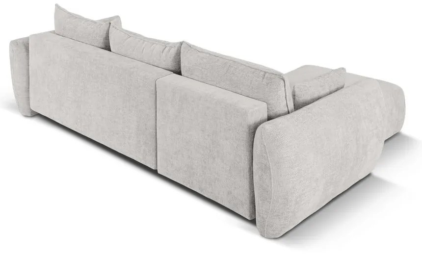 Светлосив ъглов диван (ляв ъгъл) Matera - Cosmopolitan Design