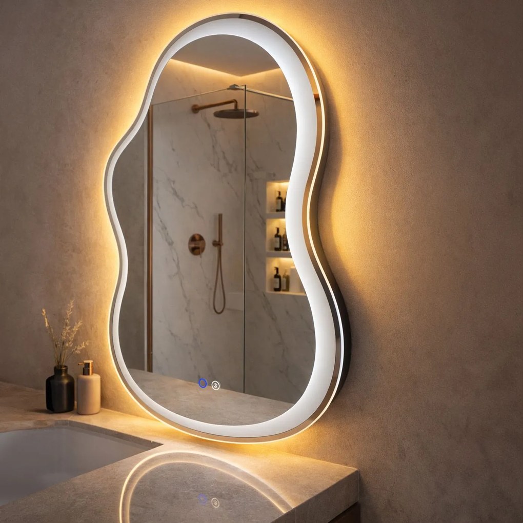 Огледало LED UNO DOUBLE 80x55 cm