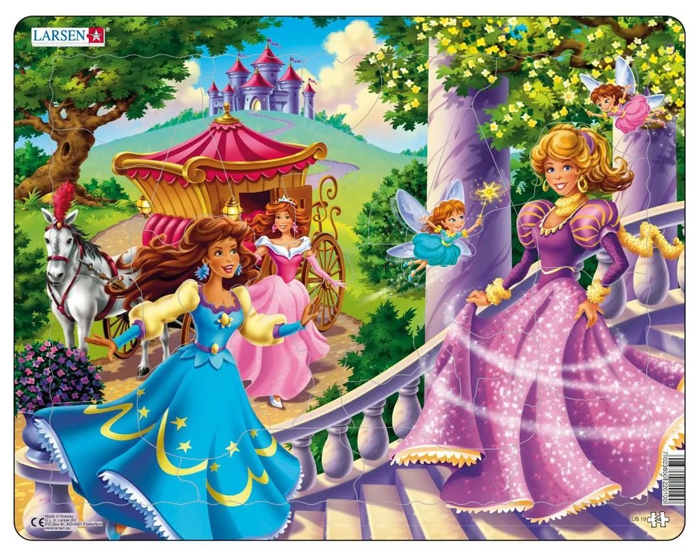 Larsen - Пъзел: Детски – "Принцеси и феи" – 24 части, голям