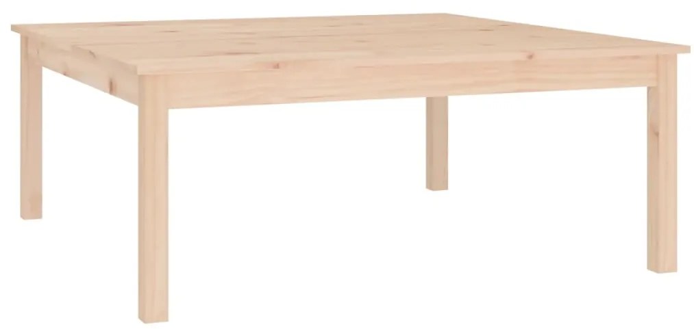 814289 vidaXL Кафе маса, 100x100x40 см, борово дърво масив