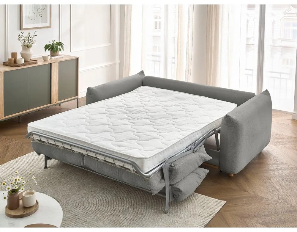 Сив сгъваем диван 234 cm Ernest – Bobochic Paris