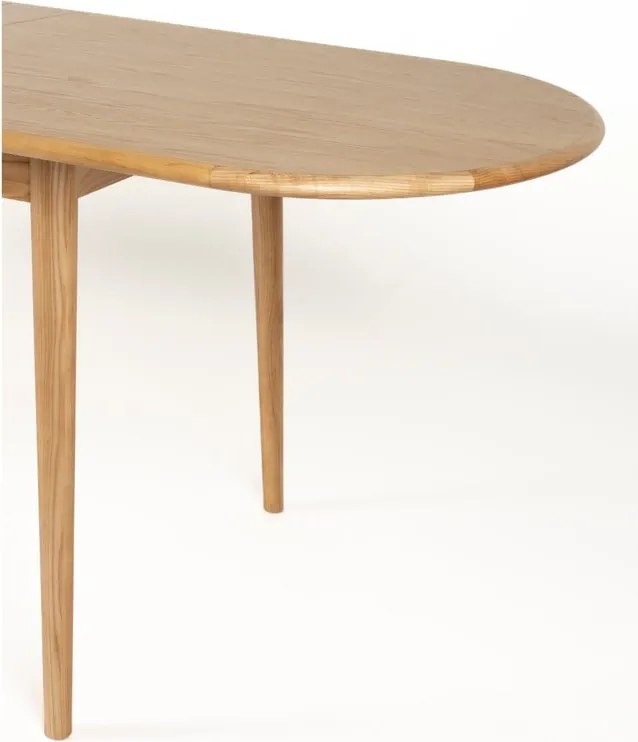 Сгъваема трапезна маса с допълнителна плоча с дъбов плот 90x180 cm Twist – Zuiver