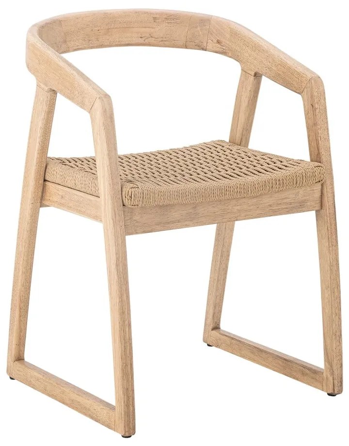 Трапезен стол от масивно каучуково дърво в естествен цвят Serrone – Bloomingville