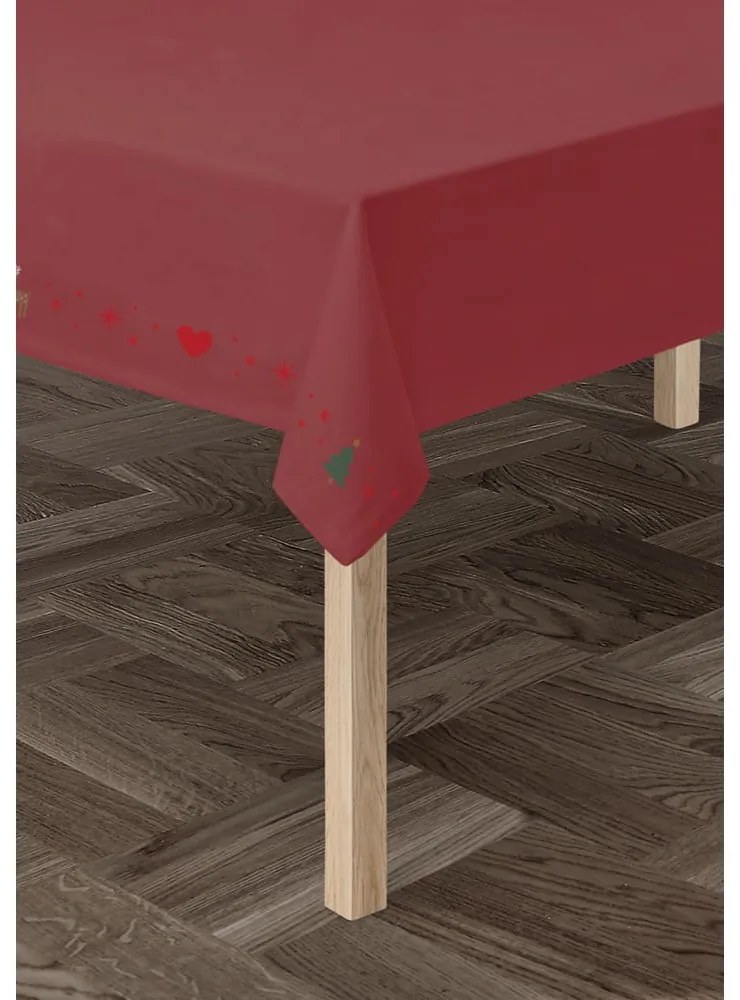 Покривка за маса с коледен мотив със смес от памук 150x270 cm Christmas Fable – JUNA