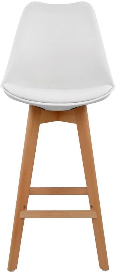 Бар стол Fiona-Бял (4) парчета