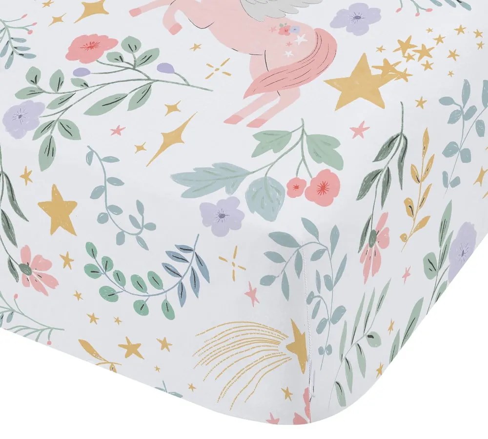 Еластичен единичен детски чаршаф 90x190 cm Fairytale Unicorn – Catherine Lansfield