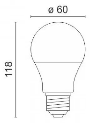 Лампа LED E27 10W 3000k