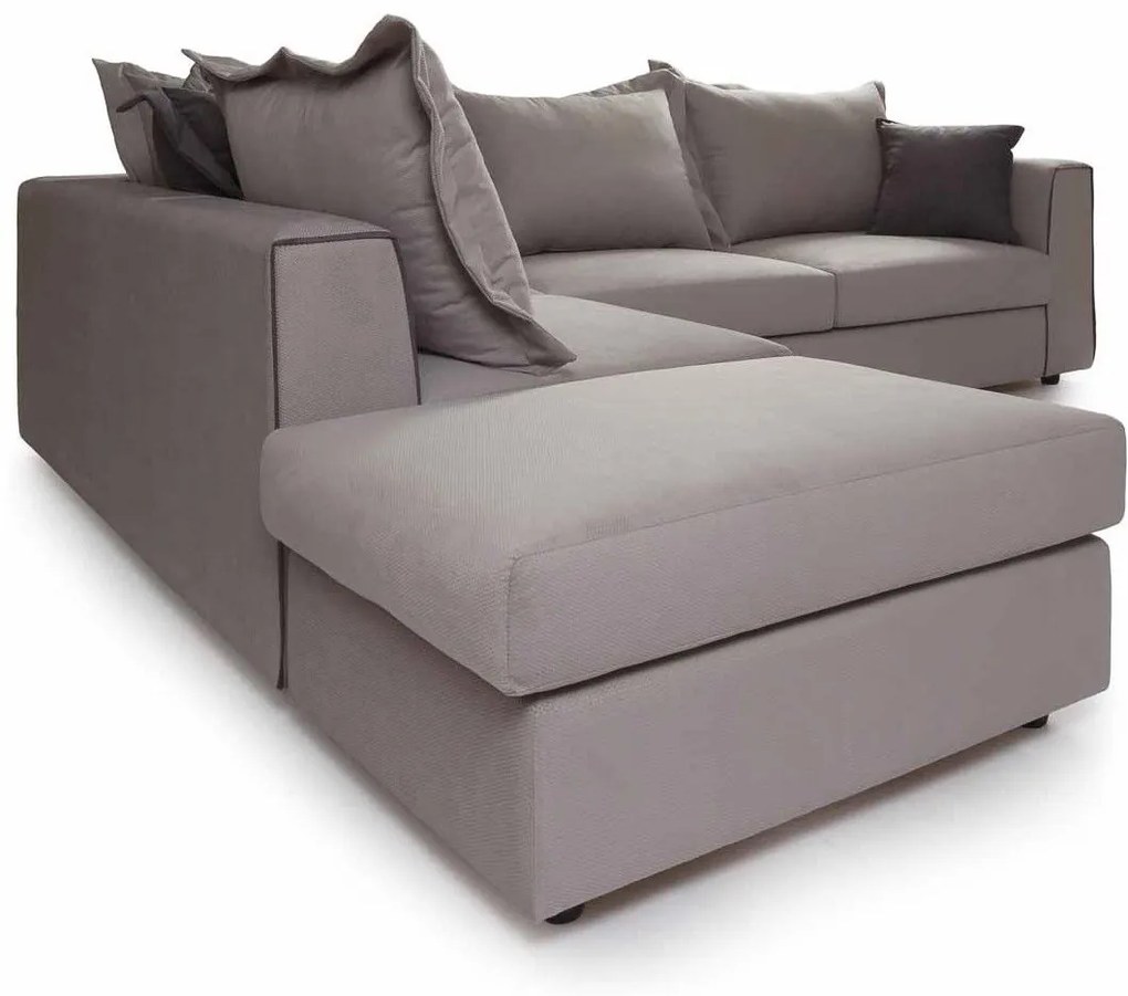 Ъглов диван Broadway-Сив-Ляв