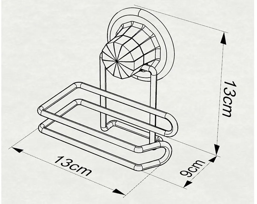 поставка за тоалетна хартия TEKNO TEL DM-271 ,хром