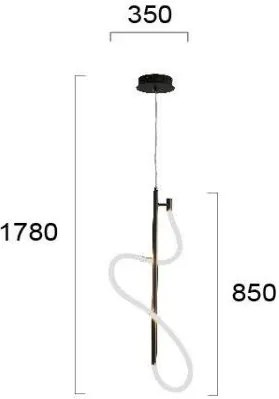 Таванна светлина Viokef Annete-Black