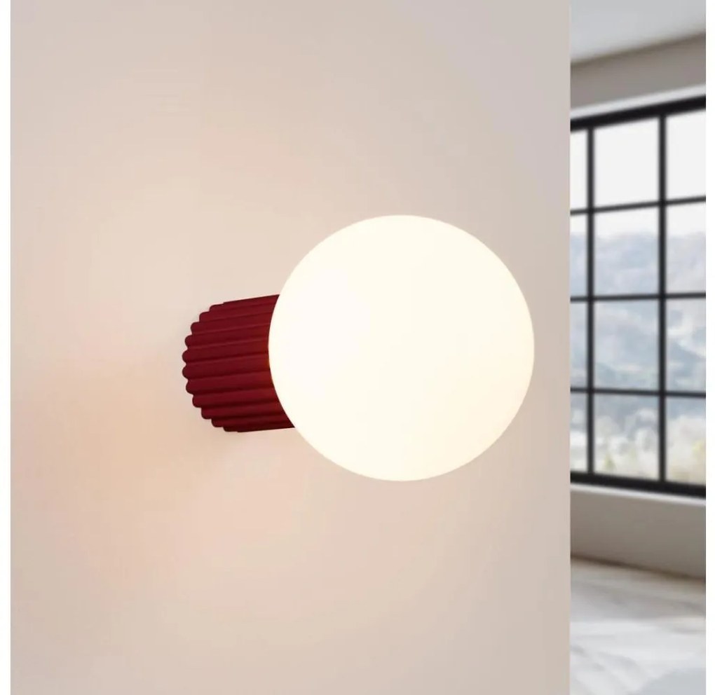 Sollux SL.1747 - Аплик за баня HALO 1xG9/8W/230V IP44 червен