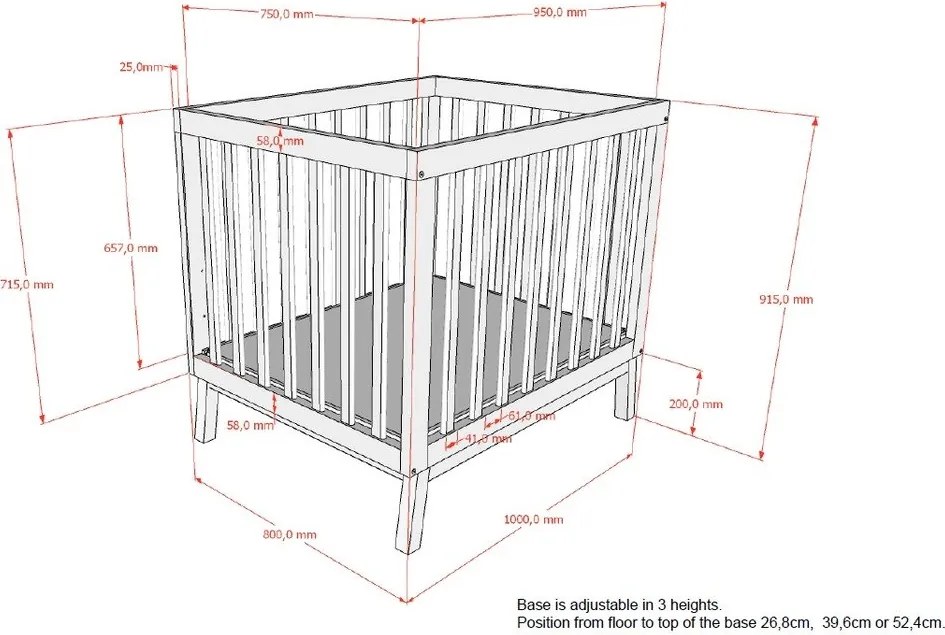 Бежова кошара за игра от масивен бор 95x75 cm Sezane – Vipack