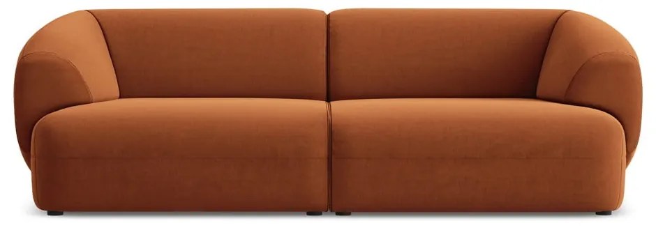 Оранжев кадифен диван 232 cm Moana – Makamii