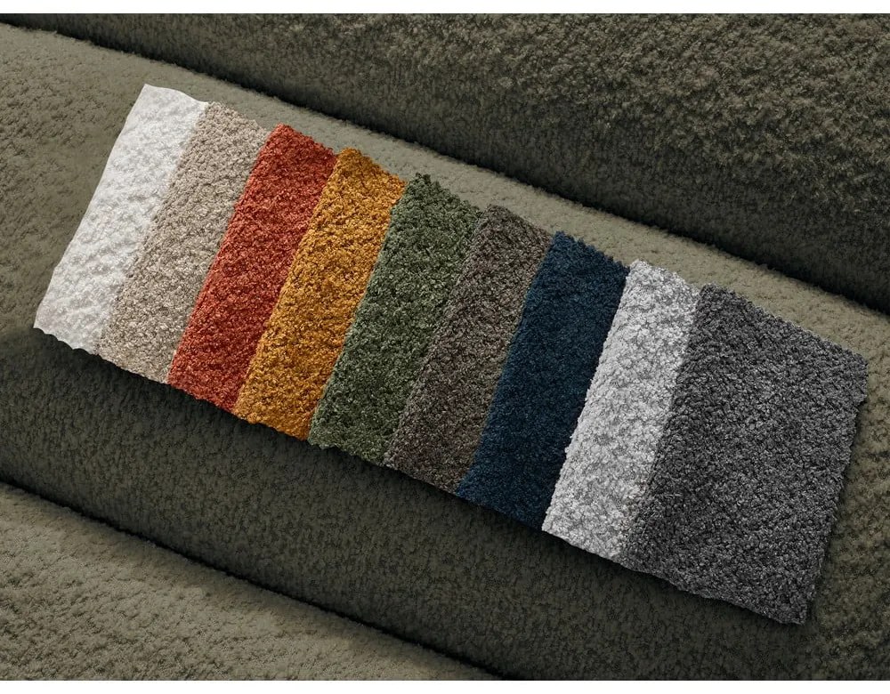 Зелена табуретка от прежда с примки от букле Annecy – Bobochic Paris