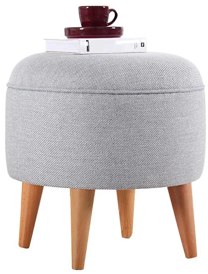 Табуретка PIXI, Ø 40 см, сива