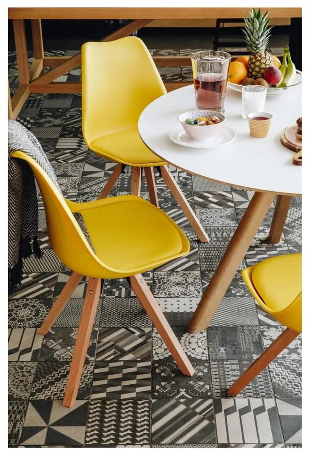 Комплект от 2 сиви стола с основа от букова дървесина Gina - Bonami Essentials