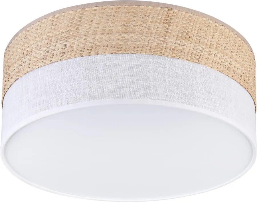 LED таванен плафон SIRJA BOHO LED/20W/230V диам. 35 см бежово/бяло