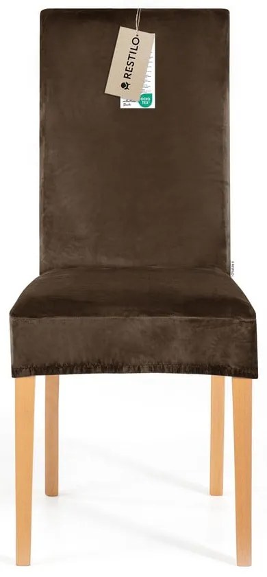 Кафяви ластични покривала за стол в комплект от 4 бр. 48 cm Sento – Restilo