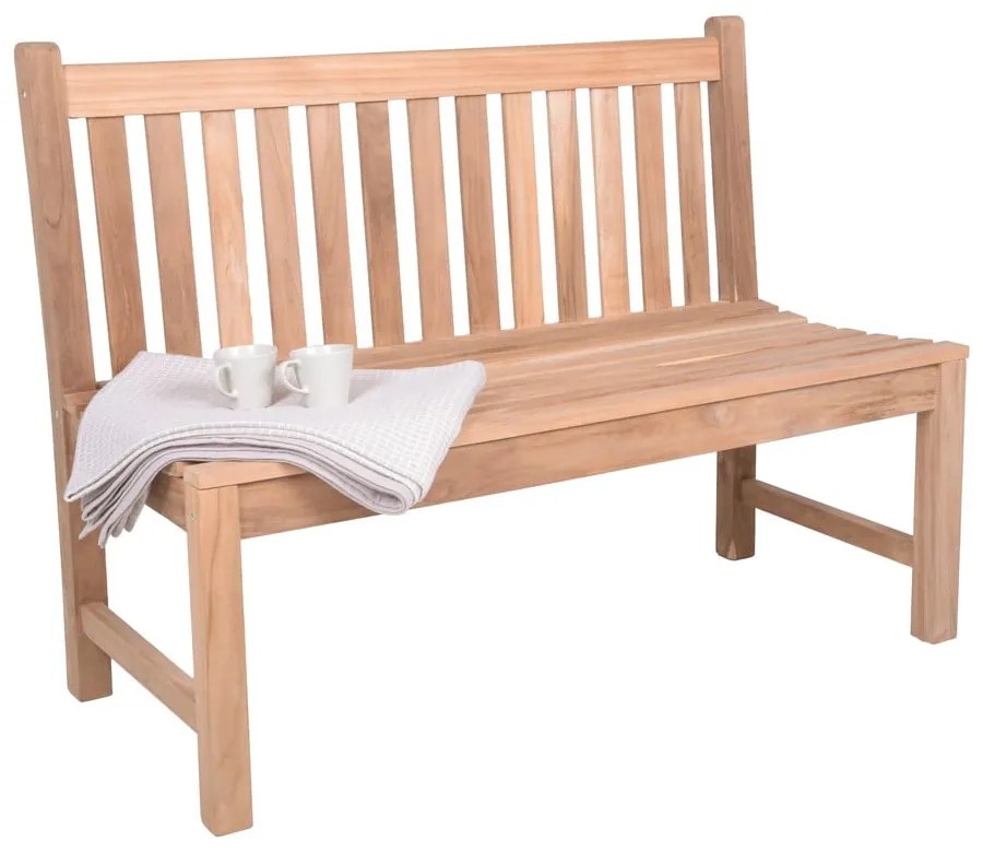 Градинска пейка от масивно дърво в естествен цвят Solo – Garden Pleasure