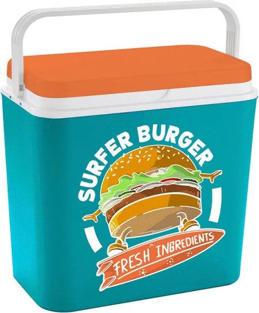 Хладилна кутия ATLANTIC Burger, 24 литра, Пасивна, Охлаждане, Без BPA, Многоцветен