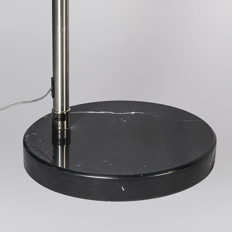 Стилна стоманена аркова лампа с метален абажур 33 см регулируема - XXL