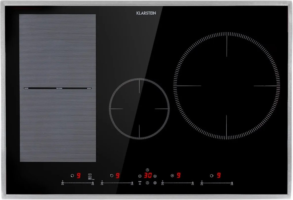 Klarstein Delicatessa 77 Hybrid Prime, вграден плот, индукция, 4 зони, 7000 W