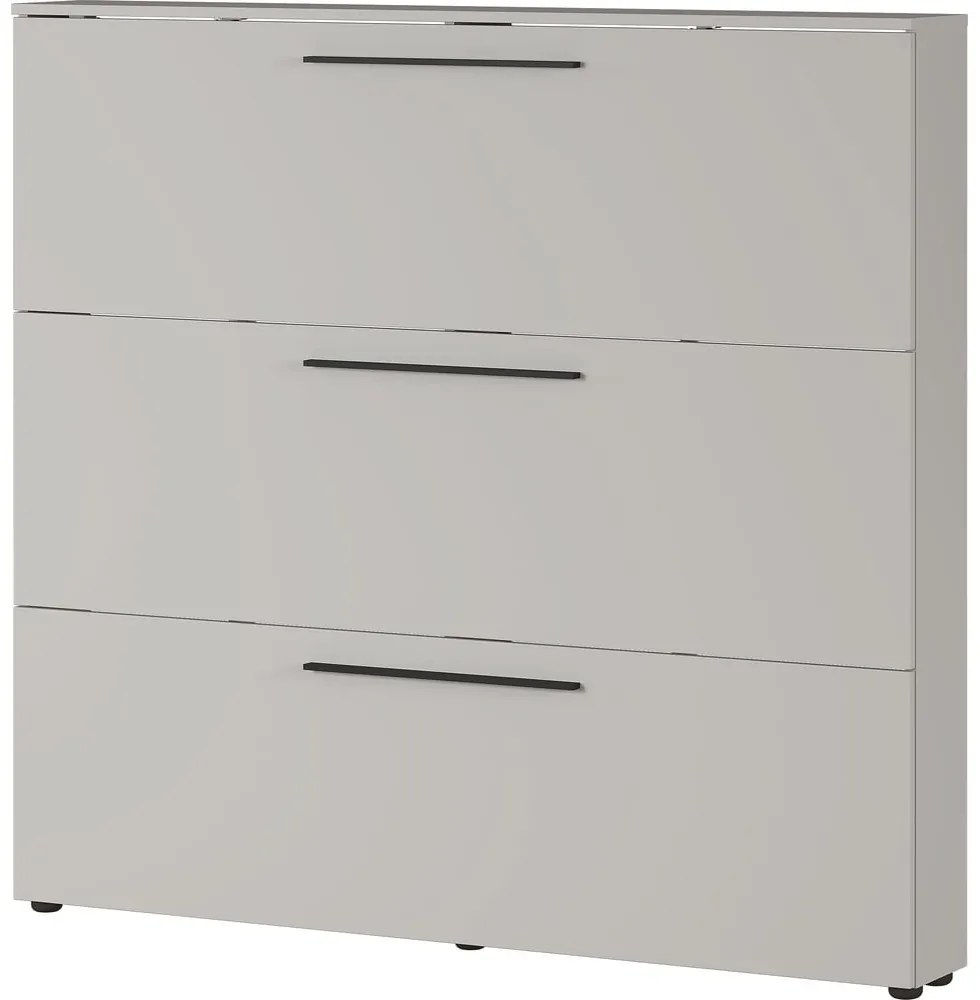 Сив и бежов шкаф за обувки с панти Utah - Germania