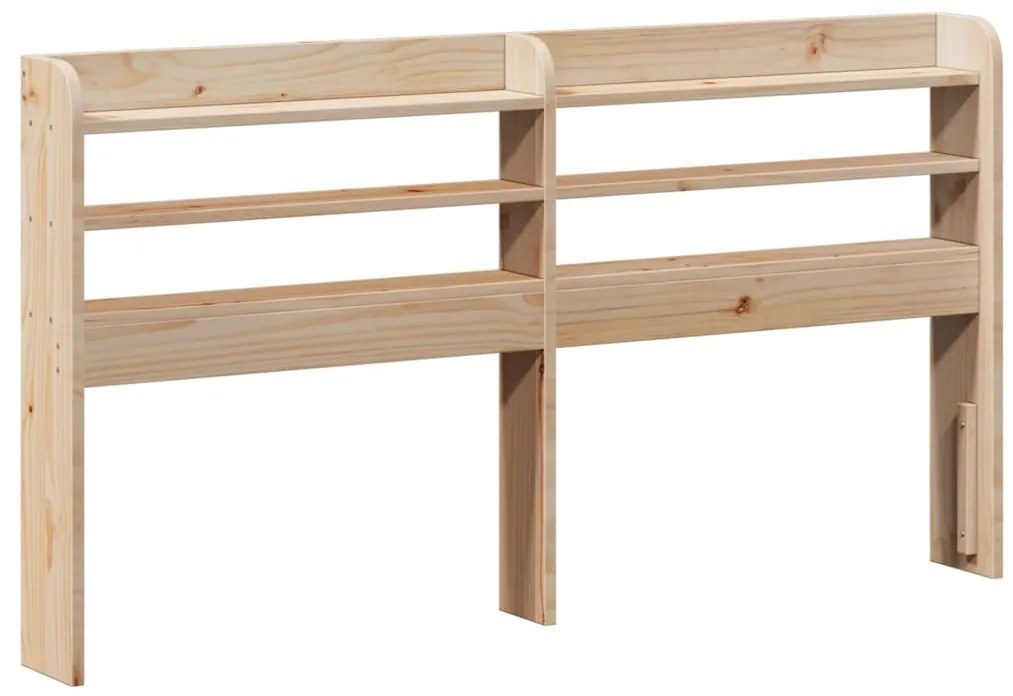 850947 vidaXL Горна табла с рафтове, 150 см, масивно дърво бор