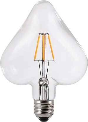 Лампа LED Filament E27 Heart 6W 2700K Dimmable