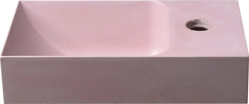 Розов бетонен малък умивалник 31x17 cm Piccolino – Sapho
